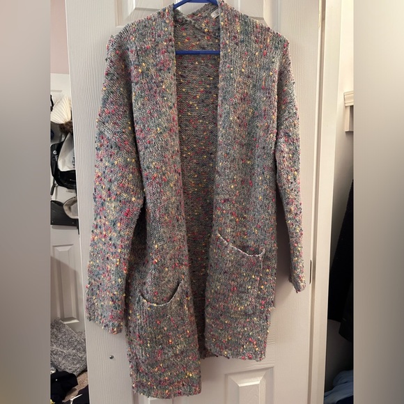 La Miel S/M EUC warm multicolored cardigan - Picture 1 of 2